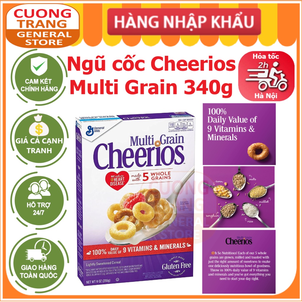 Ngũ cốc Cheerios Multi Grain 340g