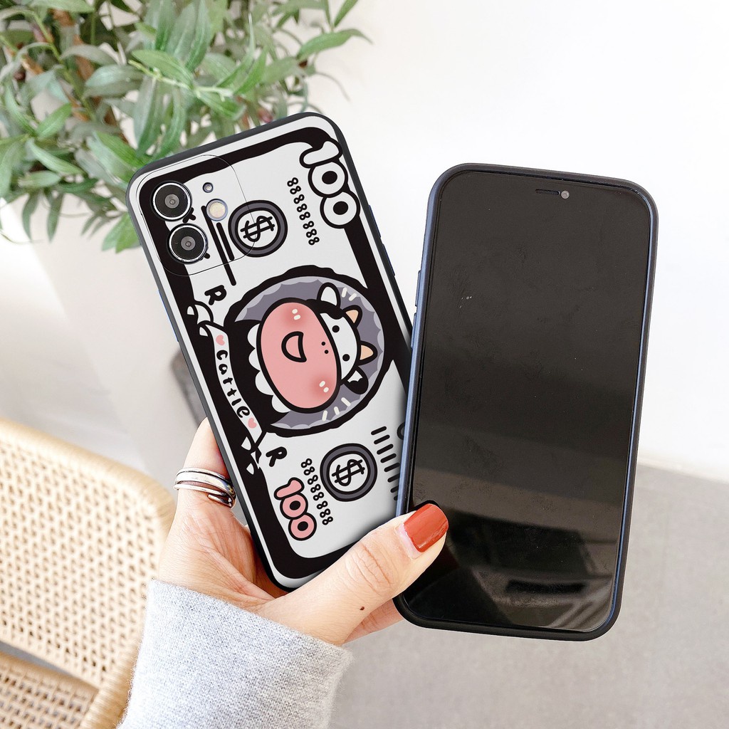 Ốp Lưng Iphone Cạnh Vuông Hình Dolar, BVC , Iphone5/5s/6/6plus/6s/6splus/7/7plus/8/8plus/x/xr/xs/11/12/pro/max-Sen