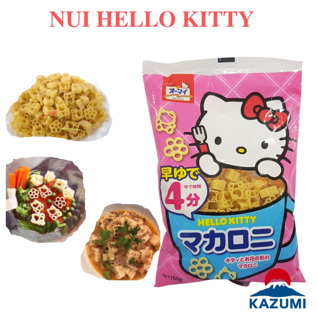 Nui Ăn Dặm Hello Kitty/Hình Hoa 150G Nhật Bản [DATE T9/2024]