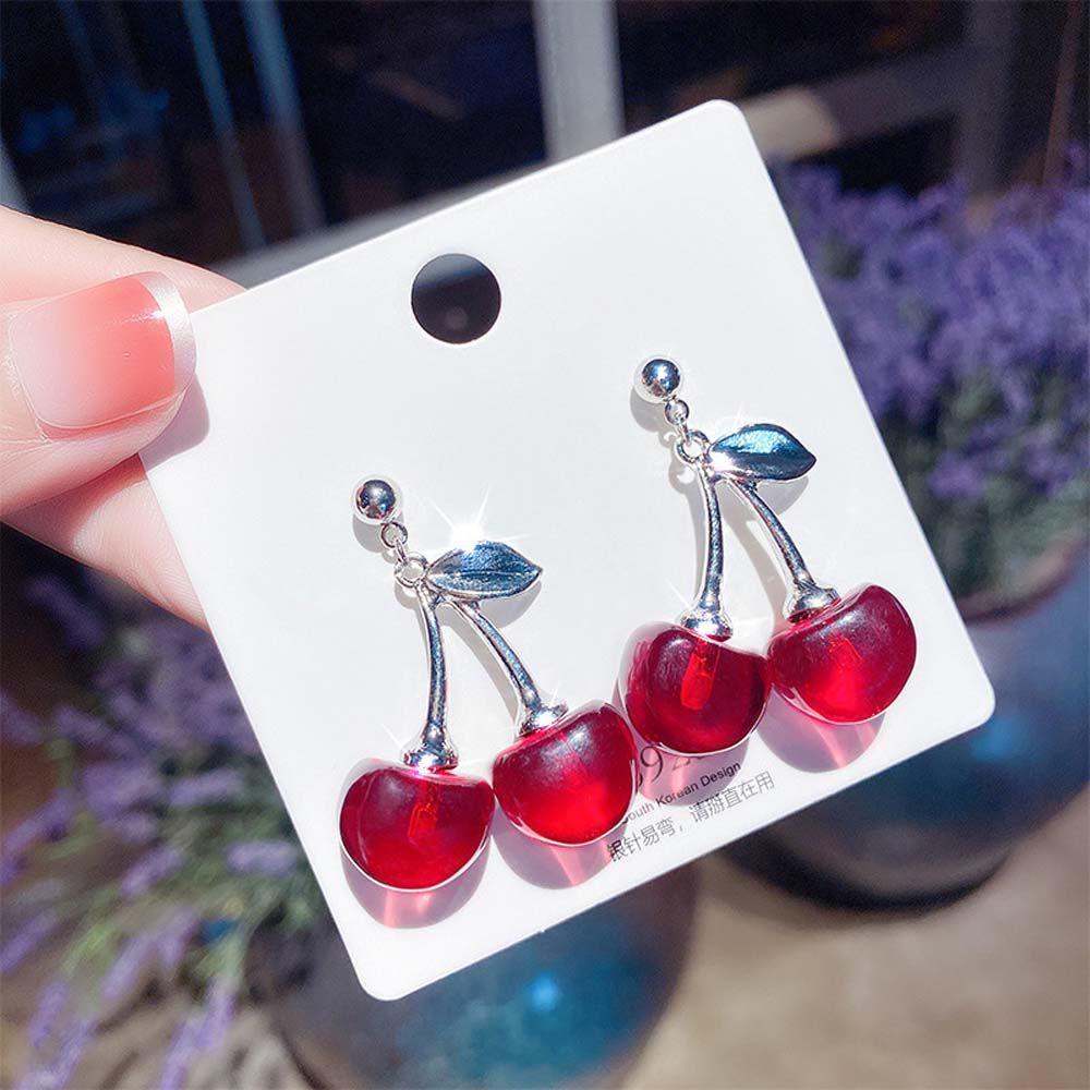 1 Bông Tai Hình Học Trong Suốt Thời Trang Dành Cho Nữ