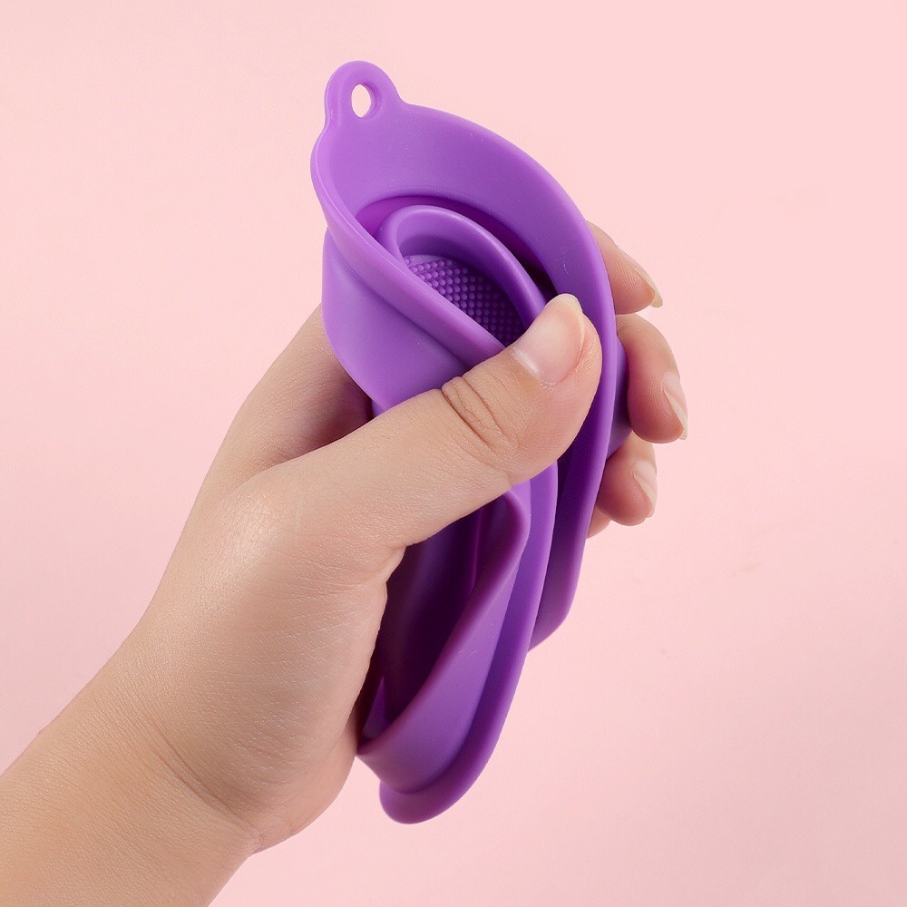 Dụng cụ rửa cọ trang điểm giặt cọ trang điểm và bông mút tán kem nền bằng silicon dẻo Lamdep24g