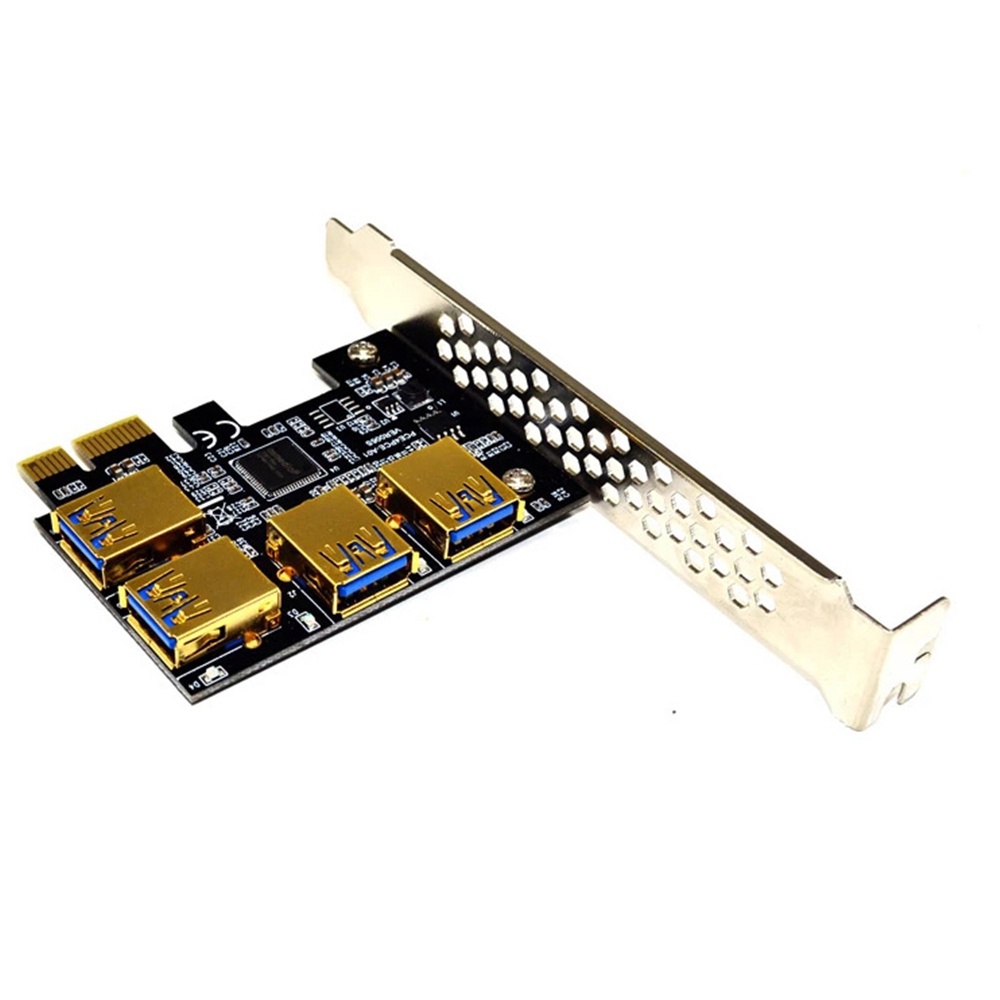 Aaron1 Card Mở Rộng 1 Sang 4 Usb Cho Bitcoin Mining Miner Pci Express Riser Card Btc Usb 3.0 Card Pci-E 1x Sang 16xie Pci-E Multiplier | WebRaoVat - webraovat.net.vn