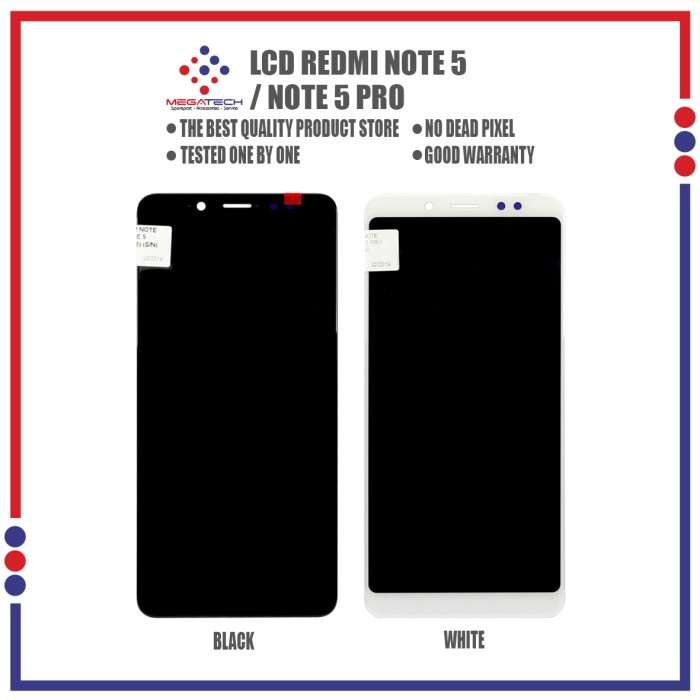 Mới Màn Hình Cảm Ứng Lcd Màu Trắng Cho Xiaomi Redmi Note 5 / Note 5 Pro