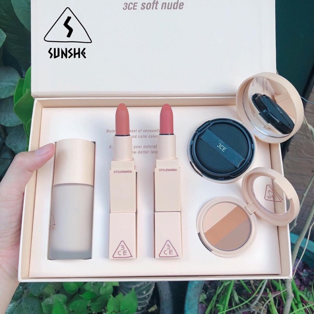 Set trang điểm 3CE SOFT NUDE KIT [sale set cuối]