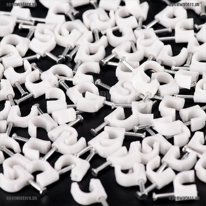 Bộ 100 Kẹp Dây Cáp RG59 Coax Cat5 Cat6 Chất Lượng Cao