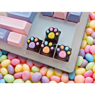 Nút bàn phím keycap resin hình chân mèo màu mictlan