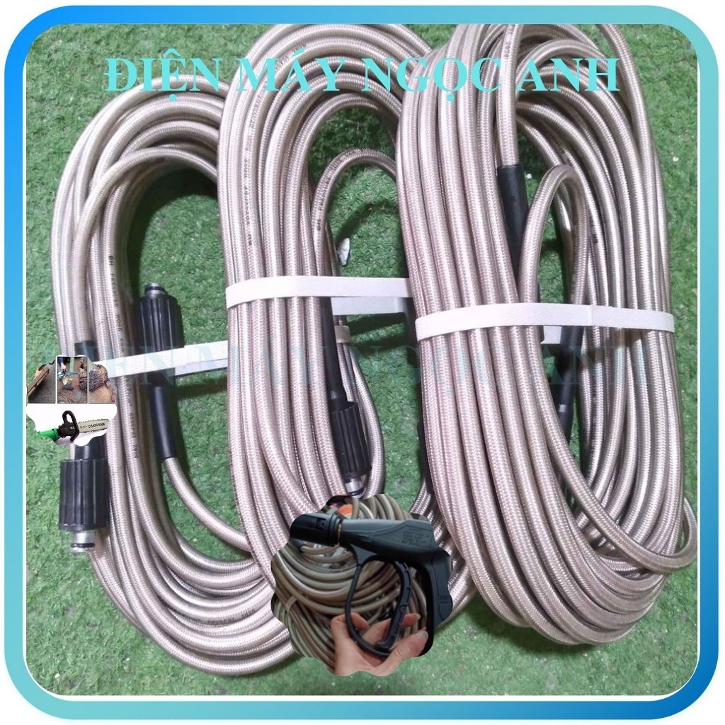 Dây rửa xe cao áp ống bơm vòi nước xịt rửa xe máy ô tô áp lực cao tiện dụng giá rẻ