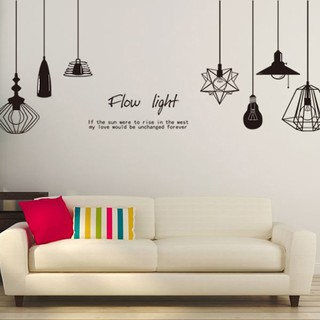 Decal Dán Tường Đèn Trang Trí