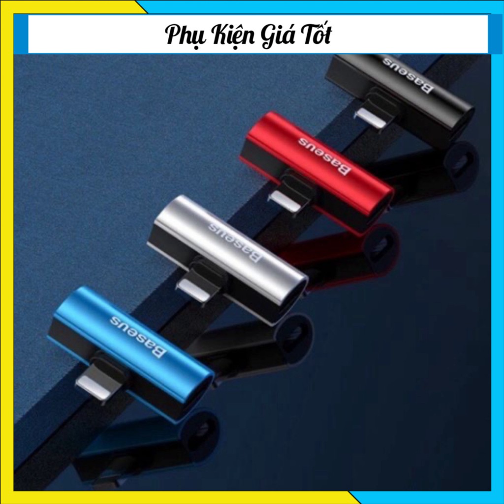 Jack chia 2 cổng lightning vừa sạc vừa nghe PUBG có mic cực xịn chính hãng BASEUS - phụ kiện giá tốt