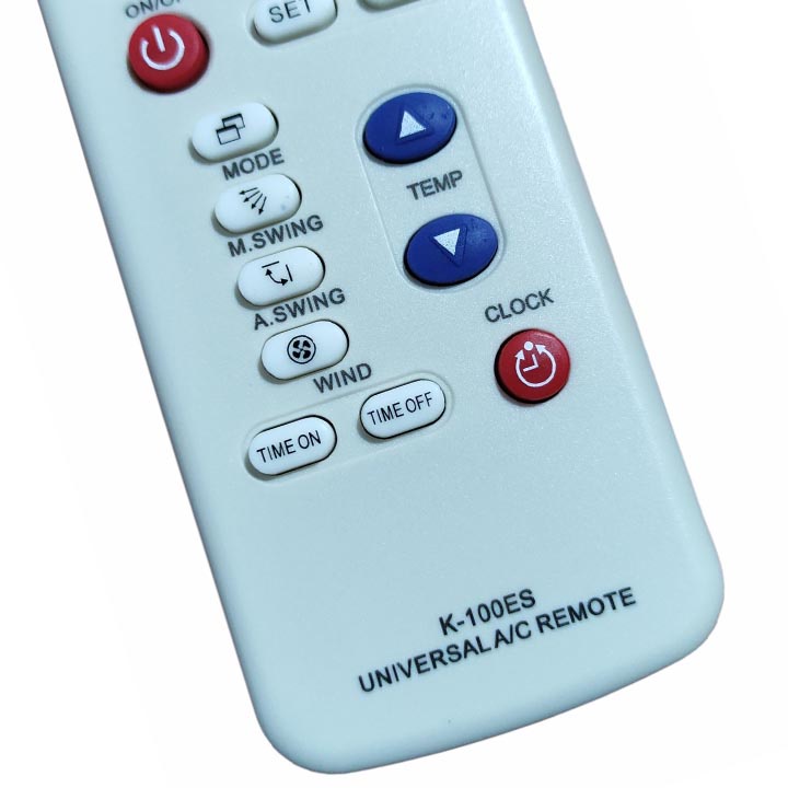 điều khiển điều hoà đa năng K-100ES điều khiển đa năng remote đa năng tích hợp đèn pin(tặng kèm pin)