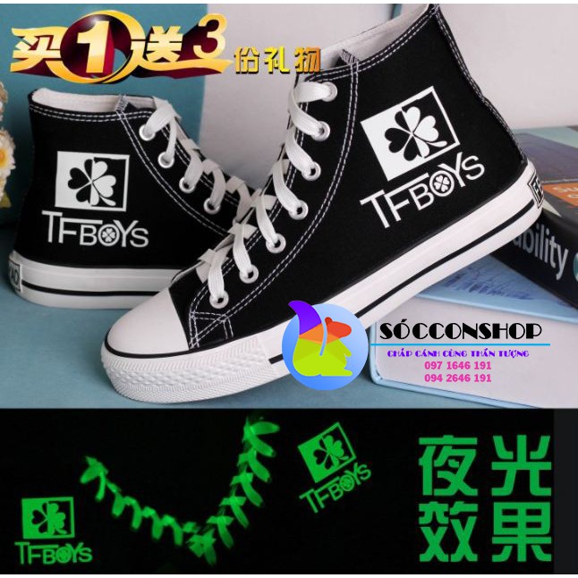 giày TFBOYS phát quang