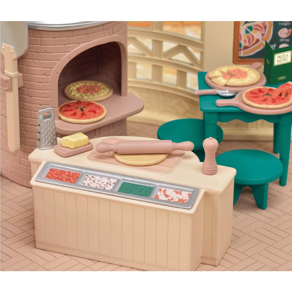 Sylvanian Families Calico Critters Tiệm Bánh Pizza Village Pizzeria