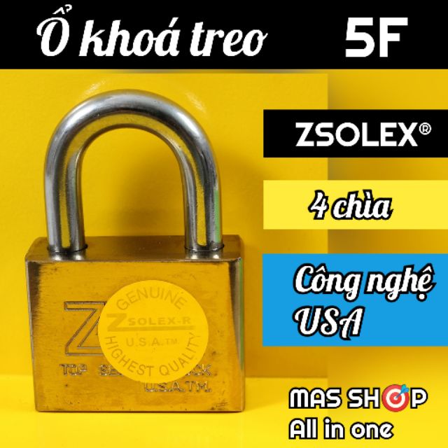 Ổ khoá ZSOLEX 50mm - 5F 4 chìa