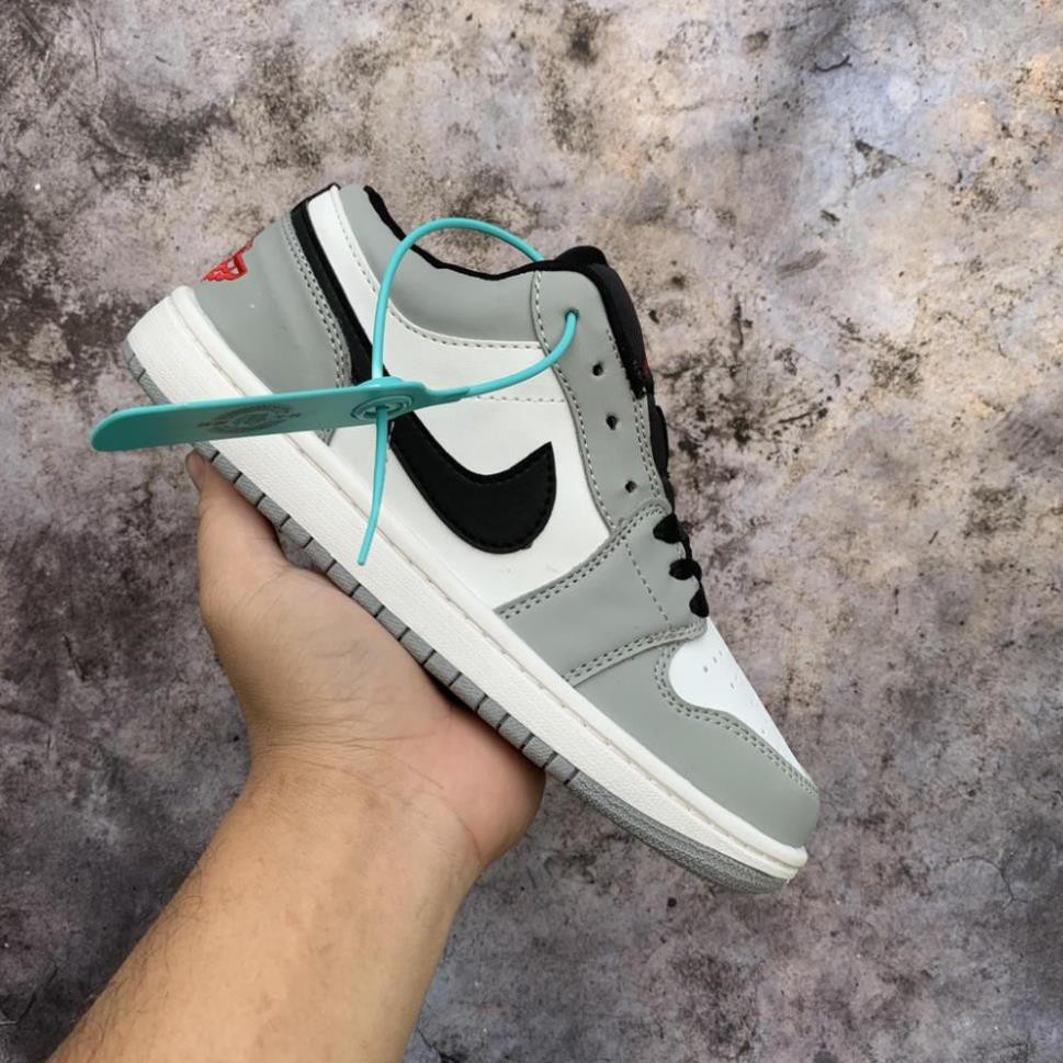 Giày JORDAN 1 low màu xám  , giày sneaker  jodan jd 1 xám đen thấp cổ , giày thể thao hot trend bản đẹp