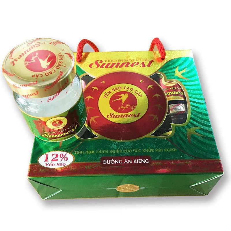 Hộp 6 lọ x 70ml Yến Sào Sunnest Cao Cấp Đường Ăn Kiêng siêu ngon, Hạn sử dụng đến tháng 24 tháng kể từ ngày sản xuất. | BigBuy360 - bigbuy360.vn