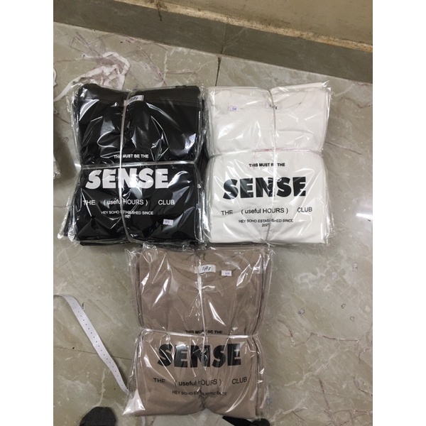 [Ảnh thật/Video]ÁO PHÔNG IN HÌNH SENSE LẠ MẮT ÁO THUN TRƠN FORM RỘNG