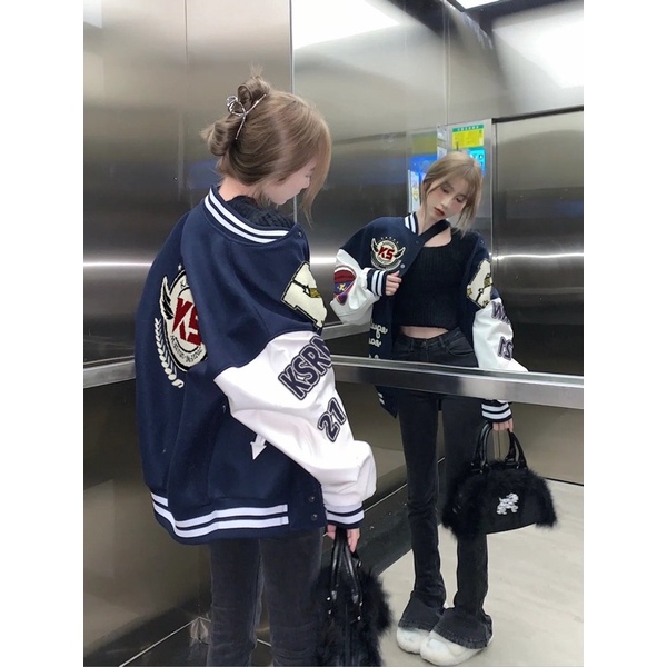 VARSITY JACKET BOMBER - Áo khoác Gió 2 Lớp KS