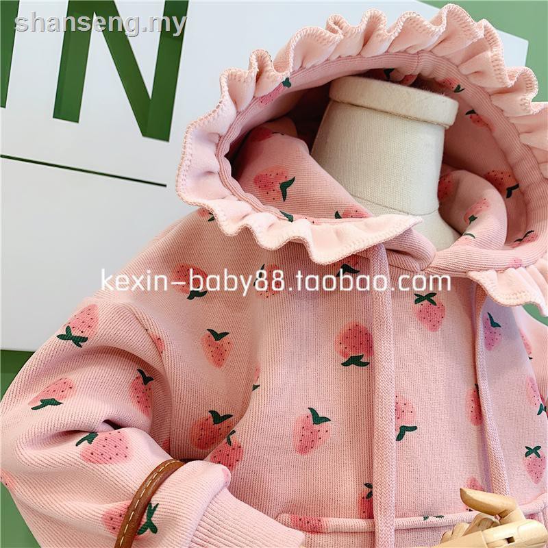 Áo Sweater Có Mũ Trùm Cổ Ren In Hình Chim Hạc Kanak-Kanak-Kanak Thời Trang Thu Đông Hàn Quốc 2019 Dễ Thương Cho Nữ