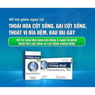 [CHÍNH HÃNG] Viên xương khớp Vương Hoạt - Giảm thoái hóa cột sống, thoát vị địa đệm (hộp 20 viên)