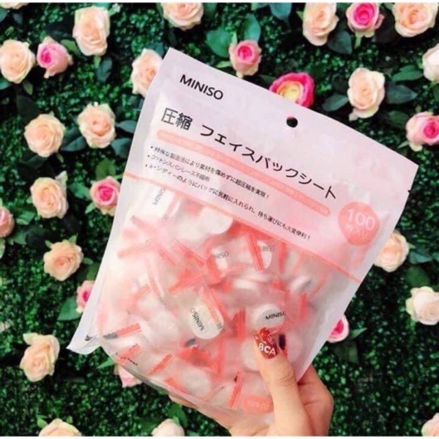 Mặt Nạ🍀Mặt Nạ kẹo🍀 Mặt Nạ Giấy Nén Miniso Nhật Bản cấp ẩm thải độc