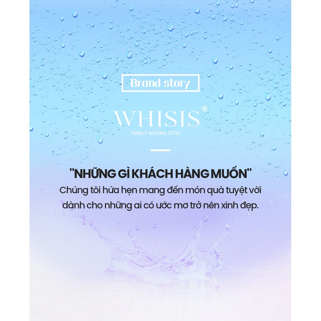 Serum B5 Dưỡng Trắng Da Cấp Ẩm Phục Hồi WHISIS Pure Esthetic Whitening Therapy Ampoule 30ml