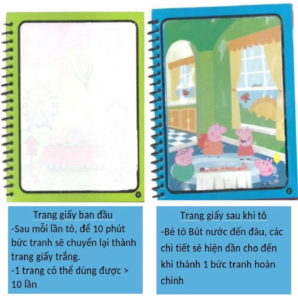 Combo 2 bộ Đồ chơi Tô màu tự xóa dùng nhiều lần Chủ đề bé Trai-bé Gái và học song ngữ Anh-Trung nk032
