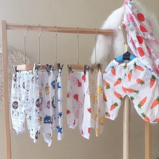 Quần chục dài cotton giấy cho bé trai và bé gái từ sơ sinh đến 14kg