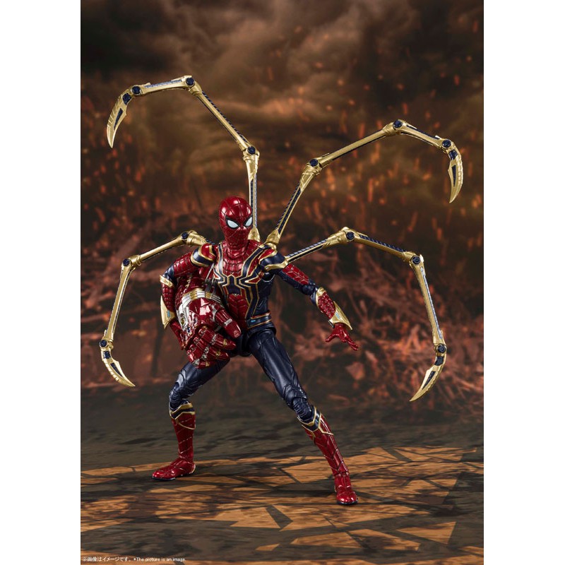[Order báo giá] Mô hình chính hãng SHF: Iron Spider (Final Battle) (spiderman)