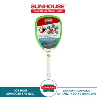 Vợt muỗi SUNHOUSE SHE-E350 màu xanh nhựa ABS