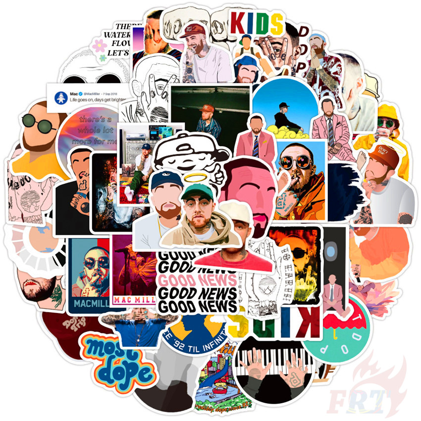 ❉ Mac Miller ：Blue Slide Park - POP Singer Rapper Stickers ❉ 50Pcs/Set DIY Fashion Luggage Laptop Skateboard Decals Doodle Stickers