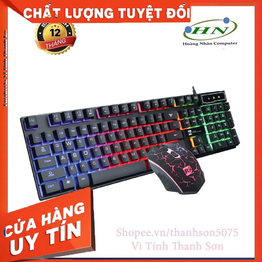 BỘ BÀN PHÍM VÀ CHUỘT GIẢ CƠ GAME R8 1910 LED ĐA MÀU - Vi Tính Thanh Sơn