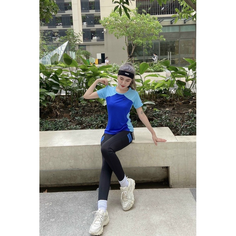 Aó Tập Gym Nữ, Aó Thun Phủ Bụng tập yoga, gym, aerobic thể thao A167