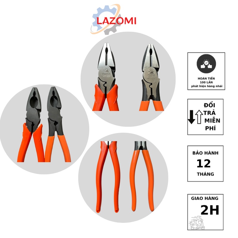 Kìm Fujiya App-225/ 3000tp-225 tác động mạnh có chức năng bấm cos lazomi