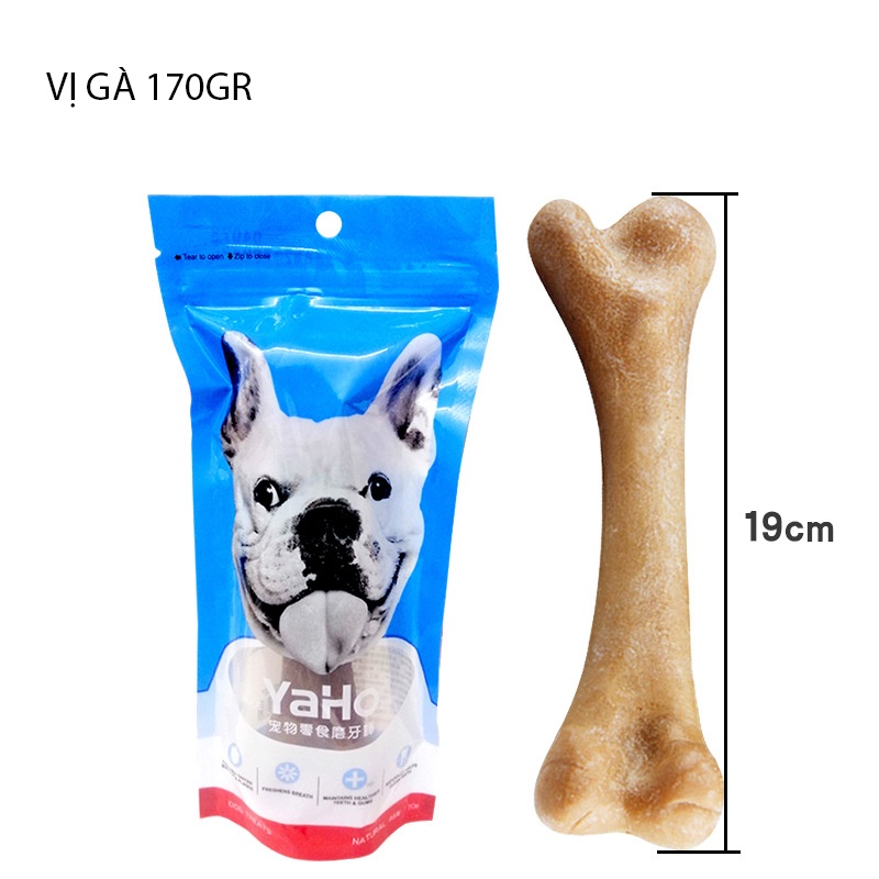 Xương Gặm cho chó YAHO Sạch Răng Thơm Miệng,đỡ ngán,dễ tiêu hóa hấp thụ cho chó lớn cún mèo chó poodle CANDYPETS