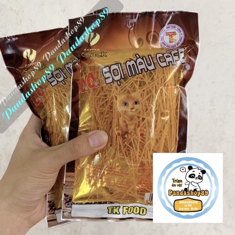 Snack sợi màu cafe thơm ngon