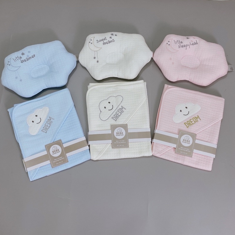 Gối Mây / Choàng Ủ, khăn choàng BEBECOMFORT- quấn bé sơ sinh Cotton Bông cao cấp