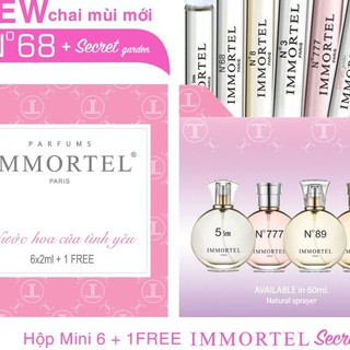 Bộ Nước Hoa Mini 6+1 Free_SKU : 1440 (5sens.No777.No8.No3.No89)+Secret+No68