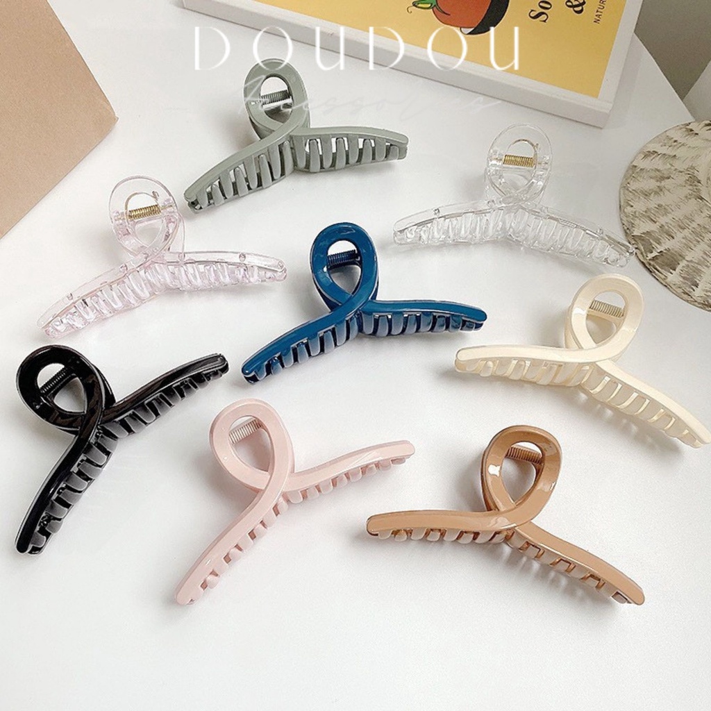 Phụ kiện kẹp tóc xinh Doudou Kẹp càng cua Hàn Quốc cỡ lớn cho nữ phong cách Hàn Quốc thời trang ZJ004