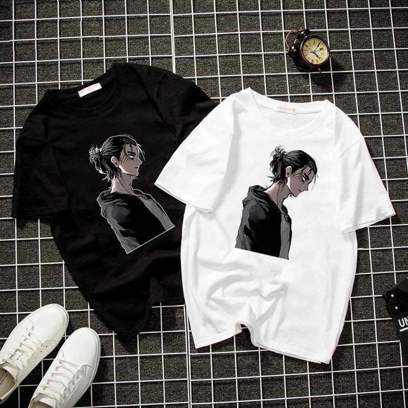 Áo thun form rộng unisex họa tiết cá tính vải dày mịn 2019T22073