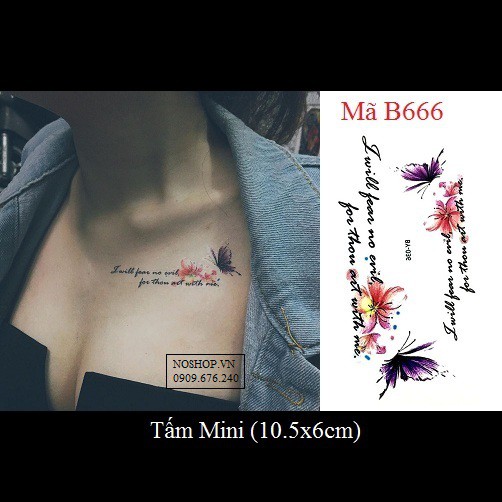 Hình Xăm Dán Cho Nữ - B666