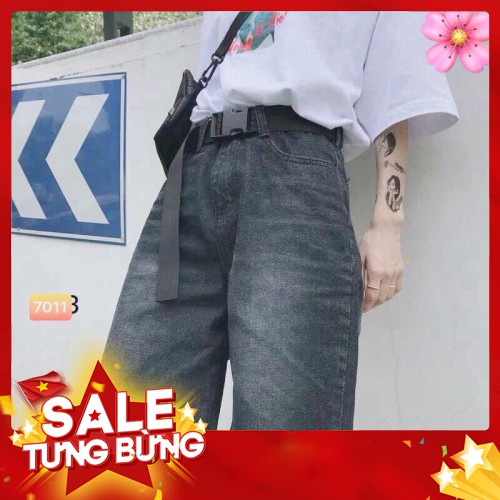 -Hàng nhập khẩu Quần bò ngố ống suông rộng short jeans đùi vạt rách tua rua lửng ulzzang nam nữ UNISEX Liên hệ mua hàng