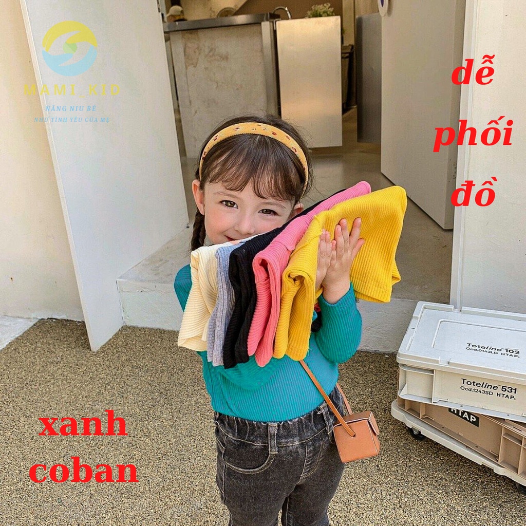 áo bé gái chất len tăm dày dặn 10-40kg Mamikid