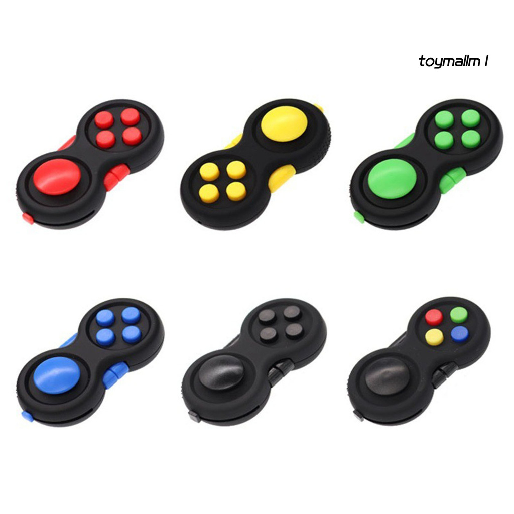 toymall Fidget Pad Portable Stress-relieving 4 Buttons Game Joystick Stress Reliever for Teens