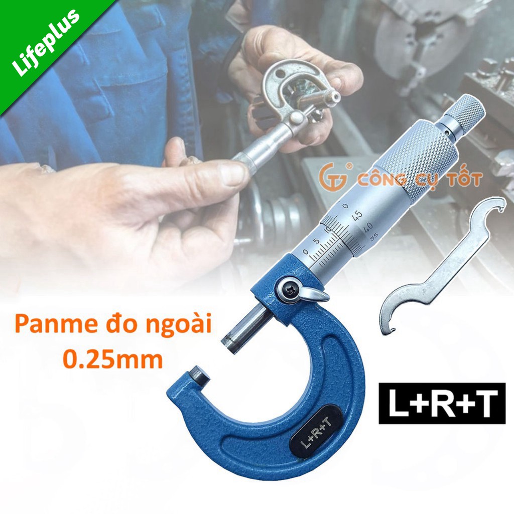 Panme đo ngoài 0-25mm độ chính xác 10µm hiệu LRT