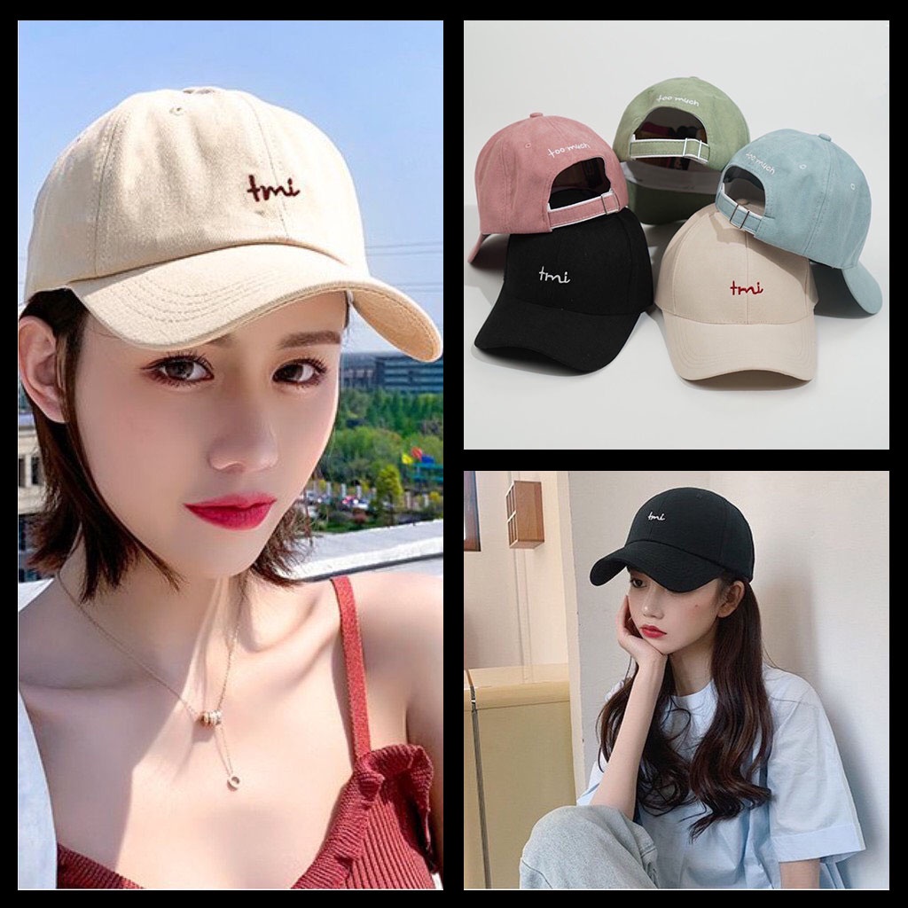 Mũ lưỡi trai thêu chữ Tmi ❤️ Nón kết Tmi phong cách Hàn Quốc NK02