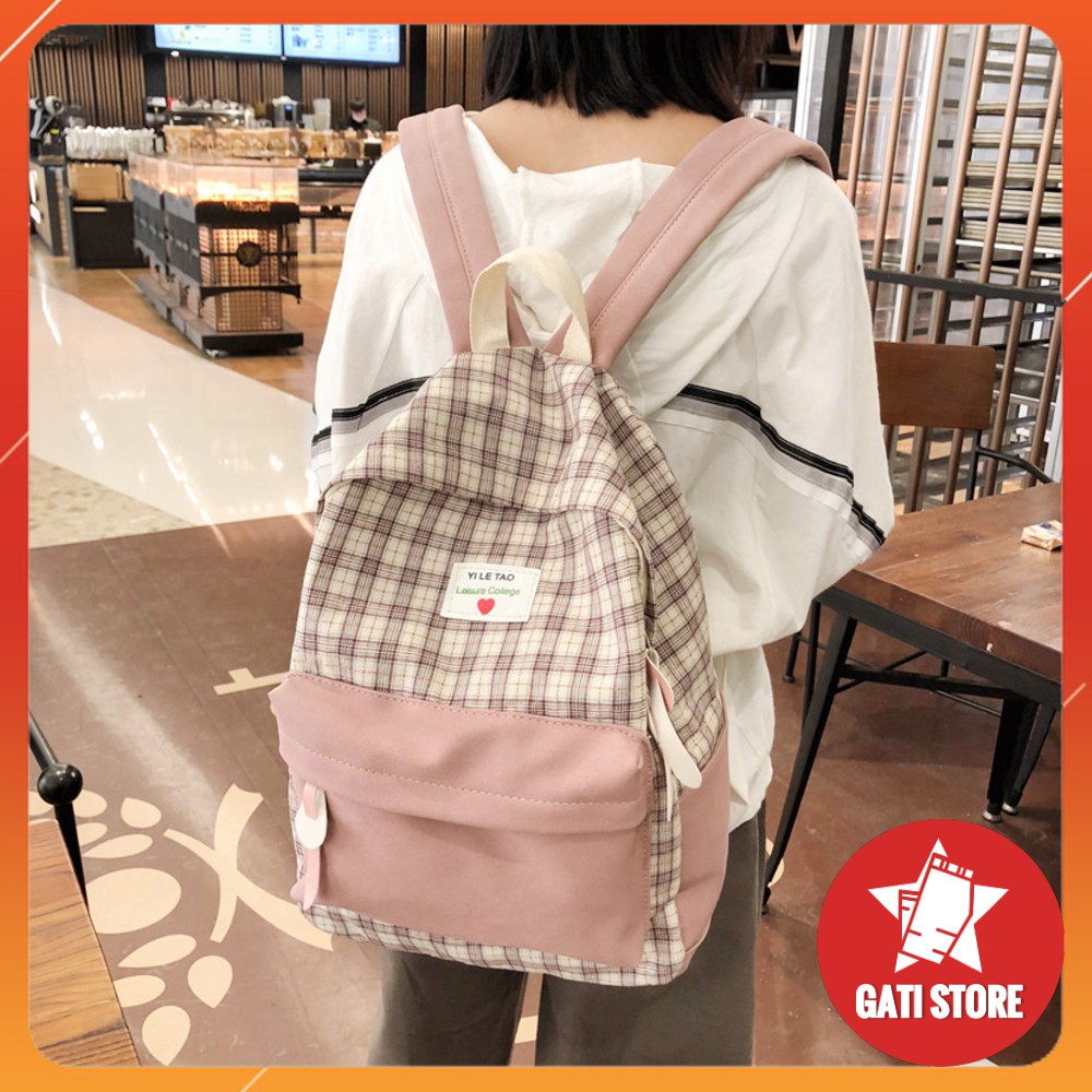 Balo Thời Trang Nữ 💖FREESHIP💖 Balo Nam Nữ Size 40*28 Vừa A4 - Laptop 14 Inch (BL-129)