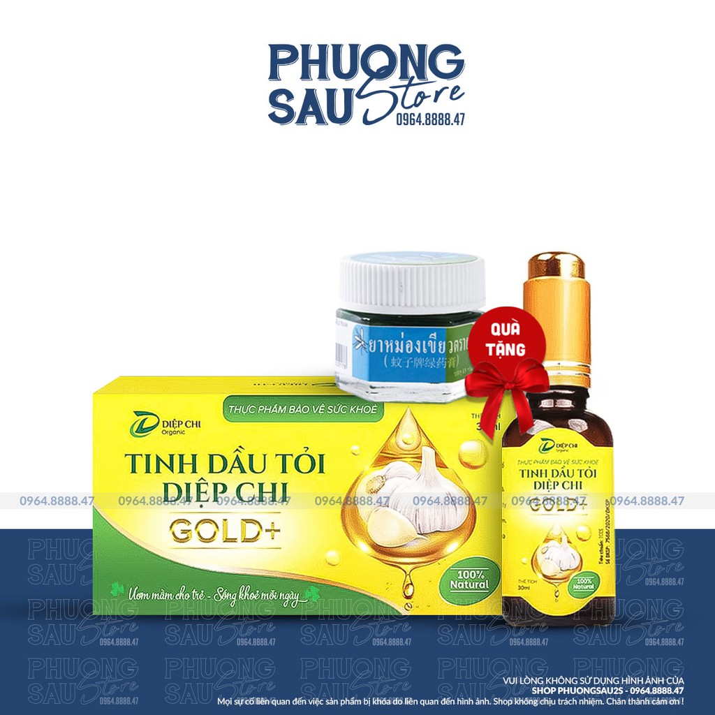 Dầu Tỏi Diệp Chi Gold Dứt Điểm Ho, Sổ Mũi, Cảm Cúm, Cảm Lạnh