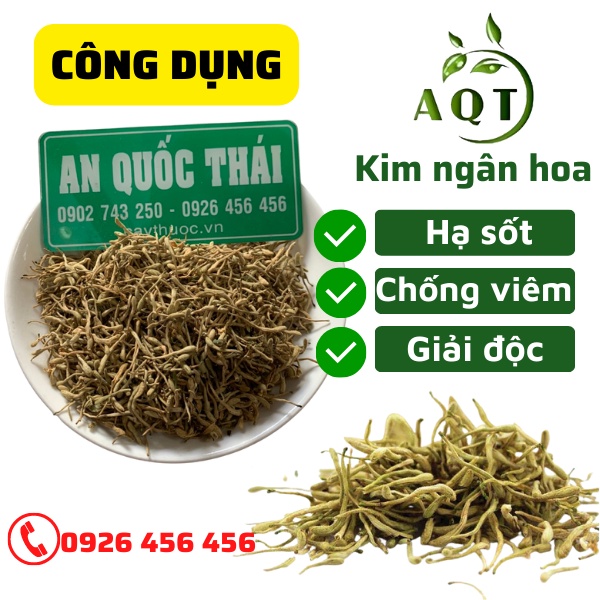1kg Kim Ngân Hoa Khô [THƯỢNG HẠNG] Giải Nhiệt, Tiêu Viêm, Hoa Kim Ngân Hạ Sốt Nhanh