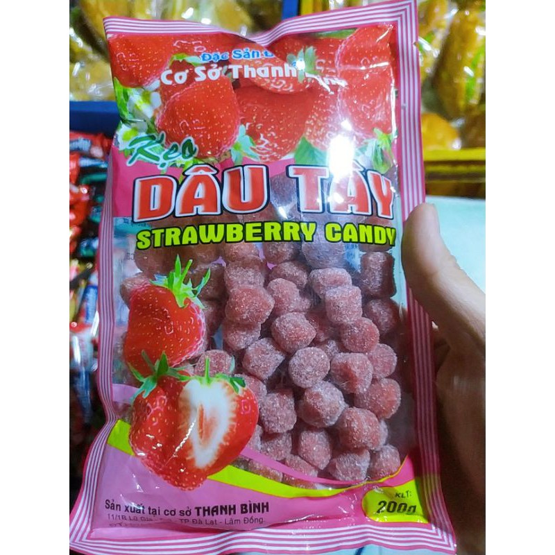 Kẹo hương Dâu Tây Sỉ - Lẻ ( Đặc sản Đà Lạt )