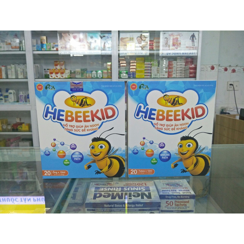 Siro Ăn Ngon Cho Bé Hebeekid - Hỗ Trợ Tăng Sức Đề Kháng, Tăng Hấp Thu Dinh Dưỡng, Bổ Sung Vitamin Cho Trẻ